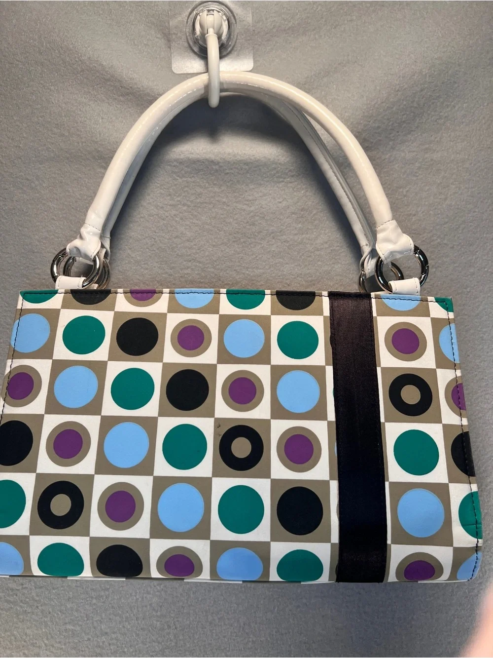 Miche Classic White Base Bag with Retired Lizzy Shell – Multicolor Geometric